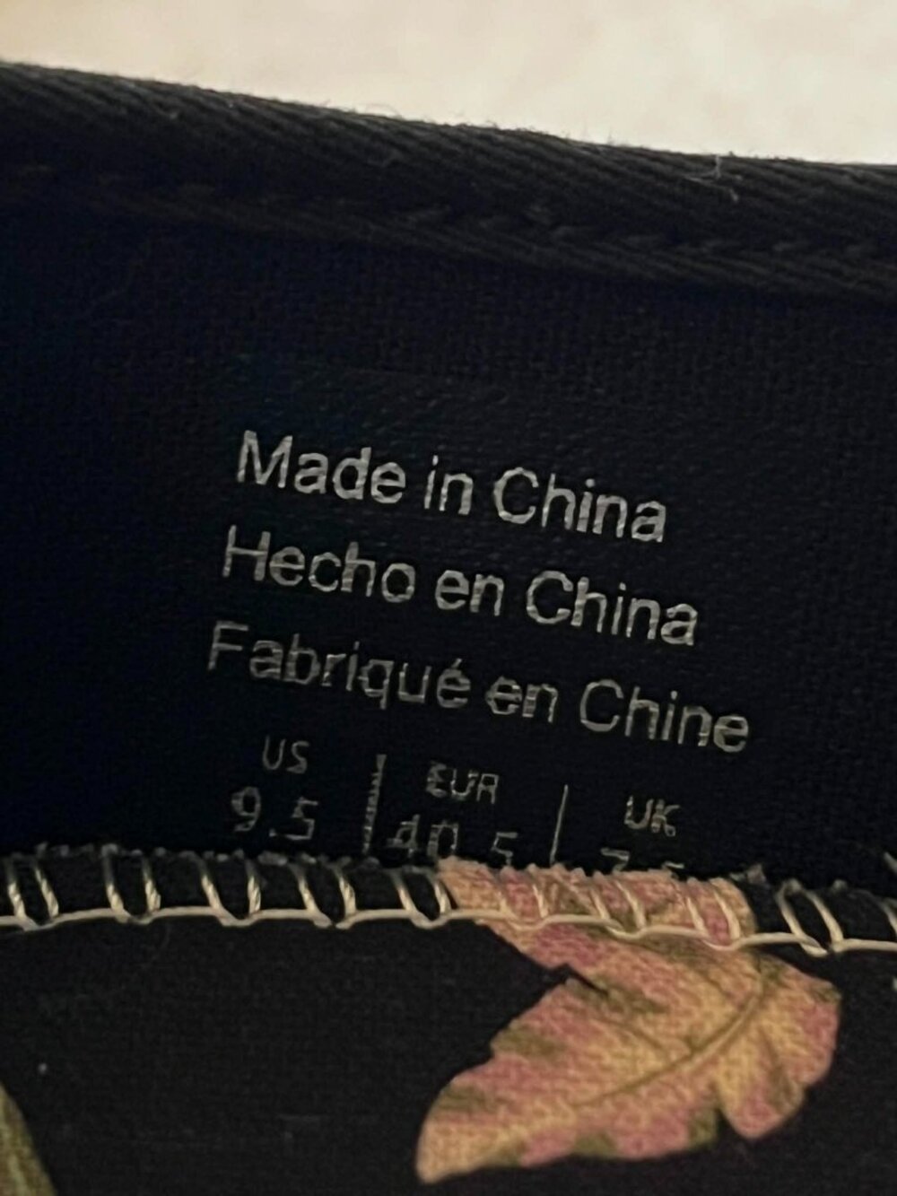 Roxy Sunfari Mary Janes Ballerina Flats Black/Floral Size 9.5 - Picture 10 of 10